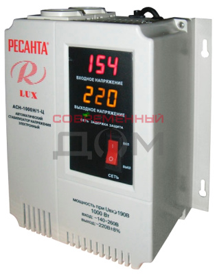 Стабилизатор напряжения РЕСАНТА Lux АСН-1000Н/1-Ц